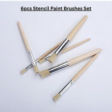 Stencil Paint Brushes Pattern Painting Stencilling Hog Hair Artist