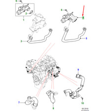 JAGUAR XE X760 EGRE Kühlsystem Einlasskrümmer JDE36823 NEU ORIGINAL