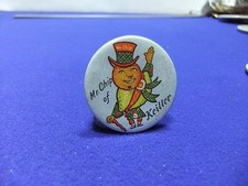 Insignia de hojalata mermelada Sr. chip de Keiller años 50 conserva naranja limón anuncio