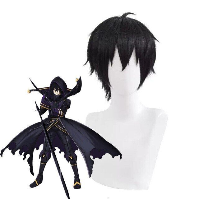 Anime The Eminence In Shadow Kagenou Cid Cosplay Costume Wig Black