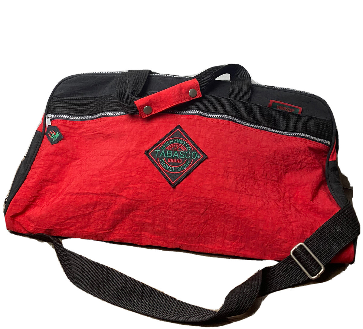 Vintage Promo Tabasco Duffle Bag 90s Gym Bag Satin Li… Gem