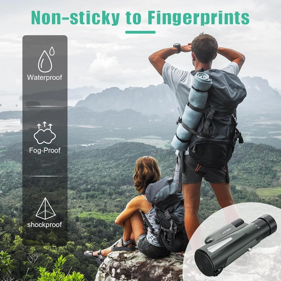 Monocular Telescope for Smartphone 80x100 HD Waterproof High Power with Tripod - Image 4 of 4