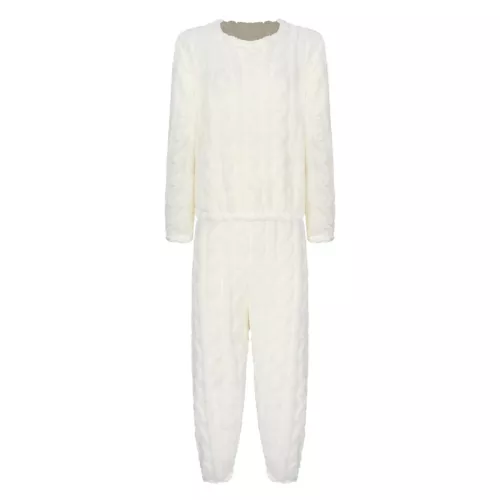 Womens Pajamas Set New Year Sleepwear Solid Color Homewear Elastic Waistband - Picture 44 of 79