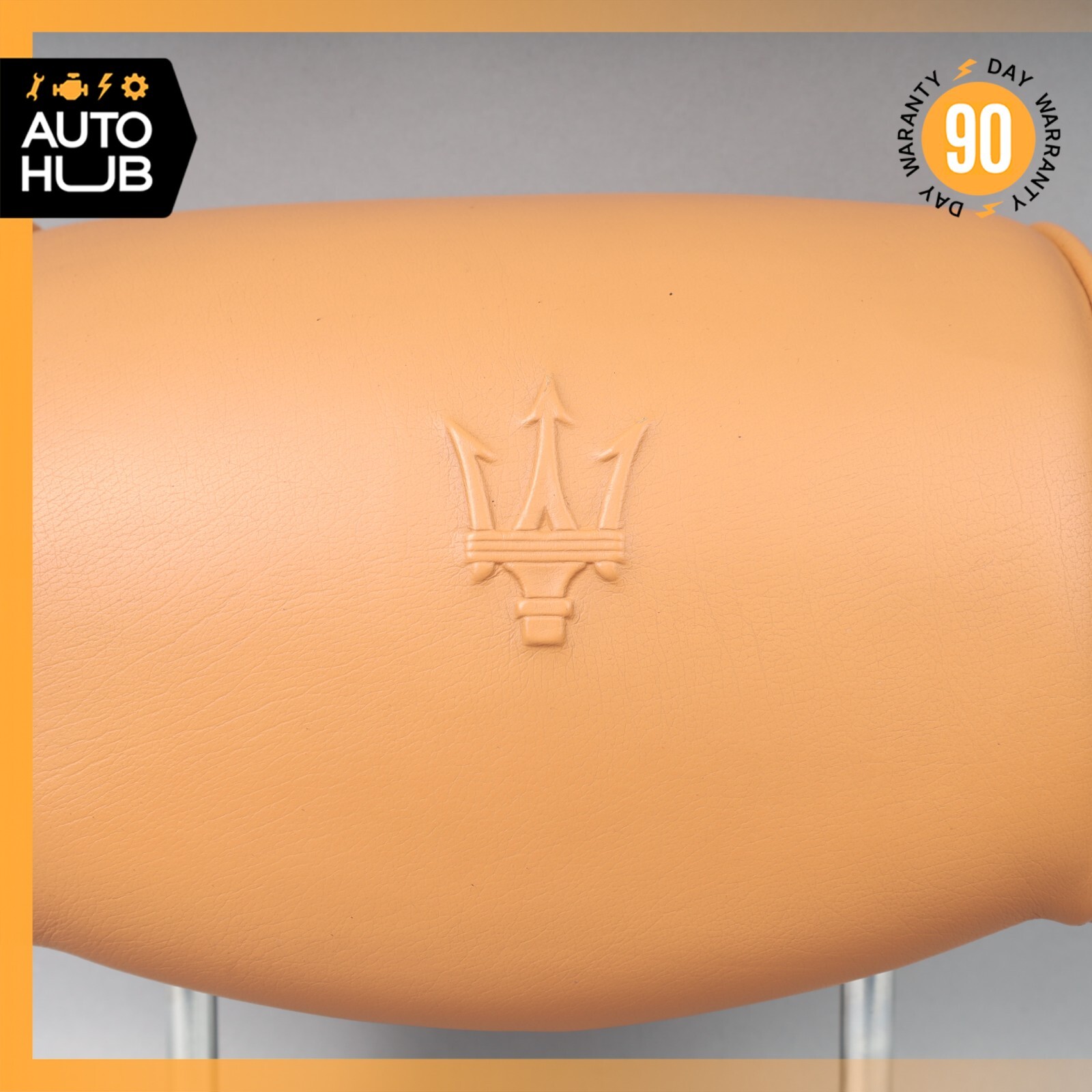 03-13 Maserati Quattroporte M139 Rear Right or Left Seat Headrest Beige OEM