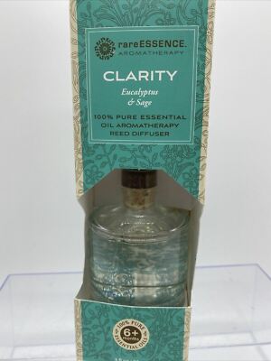 CLARITY Rare Essence Essential Oil Spa FULL SZ Diffuser EUCALYPTUS SAGE 3oz Reed