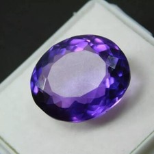 A Quality Amethyst Purple Oval Cut 9-10 Ct EGL Natural Certified Loose Gemstone