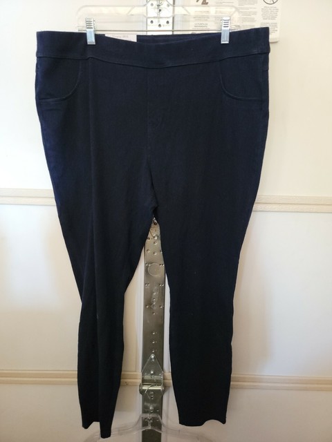 HUE Denim Legging Midnight Womens Size 