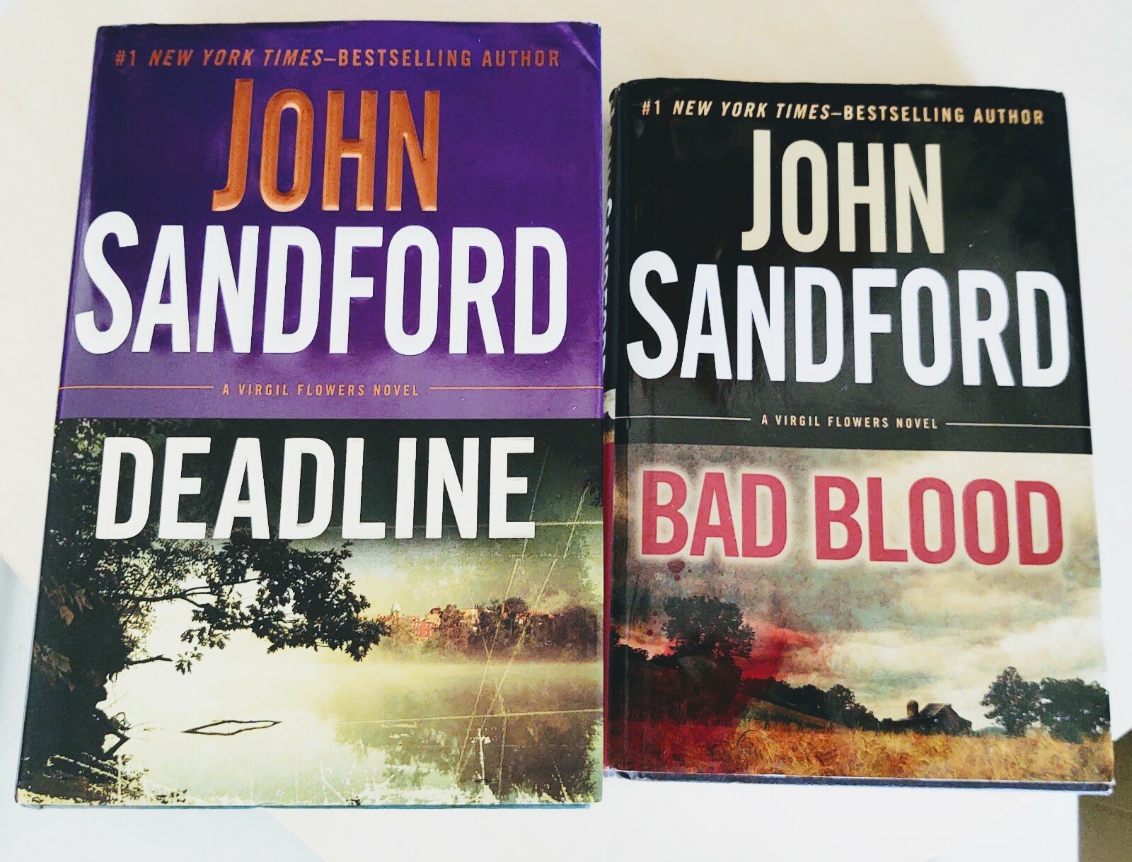 Lot of 2 John Sandford Virgil Flowers Series, Hardcover Deadline