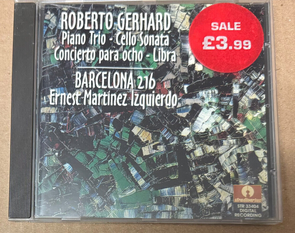 Roberto Gerhard: Piano Trio / Cello Sonata CD