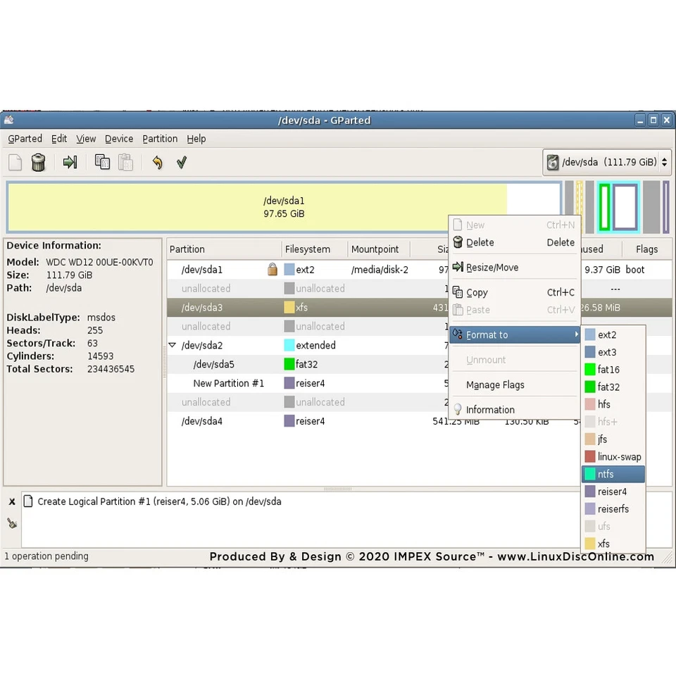 GParted Partition Master Manager NEWEST 2023 Edition - Windows Mac Linux Live CD - Image 3 of 4