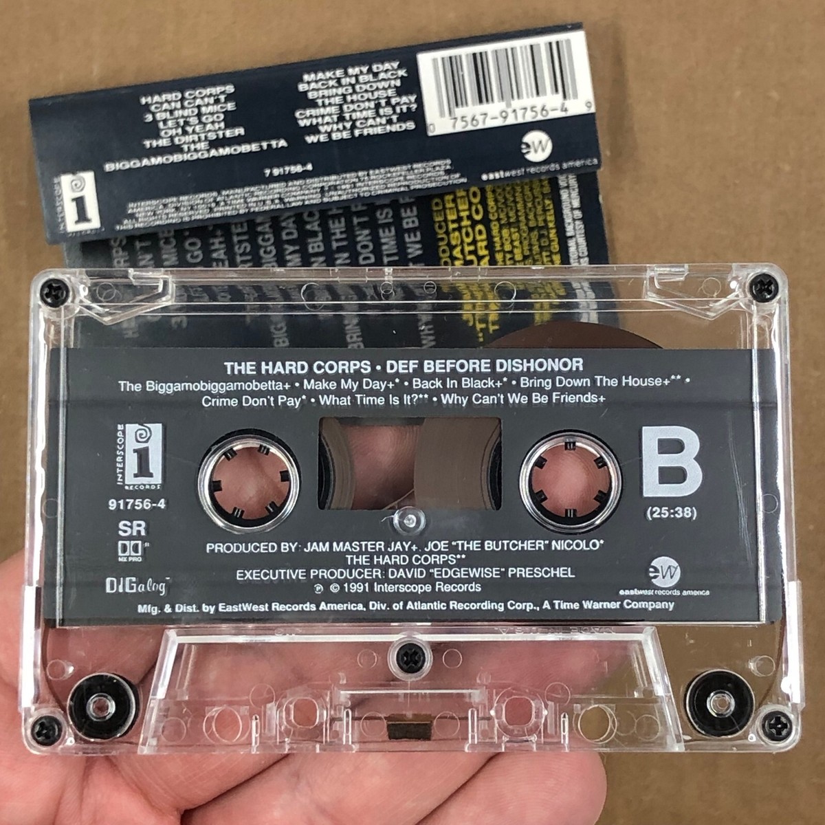 THE HARD CORPS DEF BEFORE DISHONOR Cassette Tape 1991 Metal