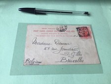 London 1894 to Belgium postcard Ref 21354