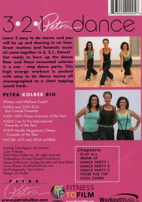 PETRA KOLBER 3-2-1 DANCE WORKOUT FITNESS DVD NEW SEALED EXERCISE