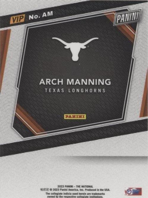 2023 Panini National Convention VIP Gold Pack Arch Manning