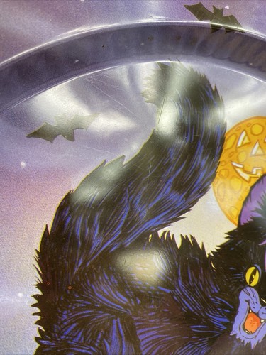 Happy Halloween Black Cat Serving Tray 13" - Picture 4 of 5