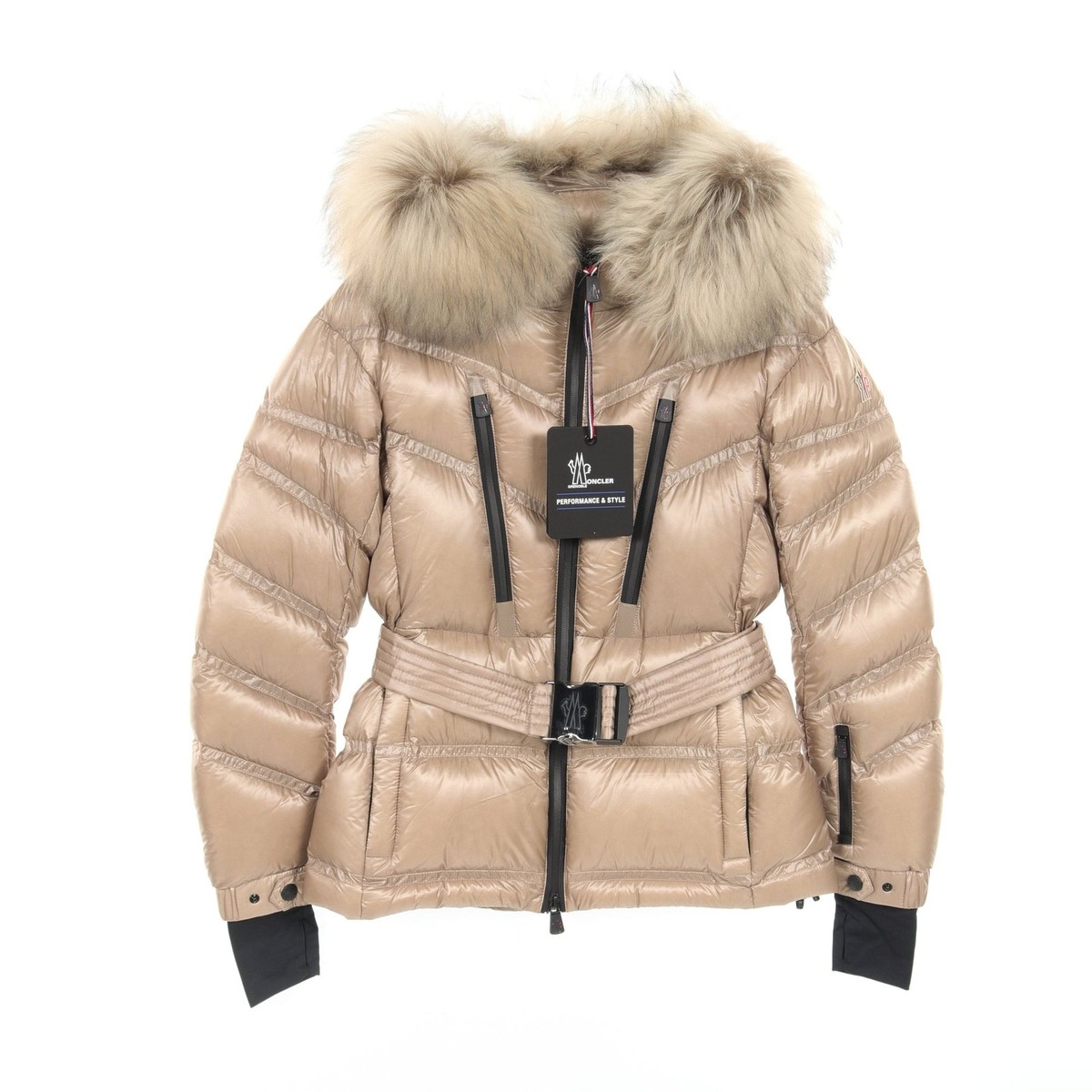 【MONCLER】Bernisダウンスキージャケット Coat】MONCLER BERNIS Ski Jacket Down Nylon Gray Beige Hooded