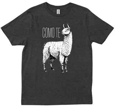 Como Te Llama Funny Spanish Men's Women's Gift Cinco De Mayo Llamas  T-shirt