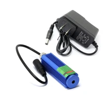 515nm 520nm Green Laser 50mw 12v Laser Line Diode Module w/ US-plug Adapter