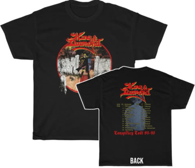 King Diamond 1989   90 Conspiracy Tour Shirt Double Sided