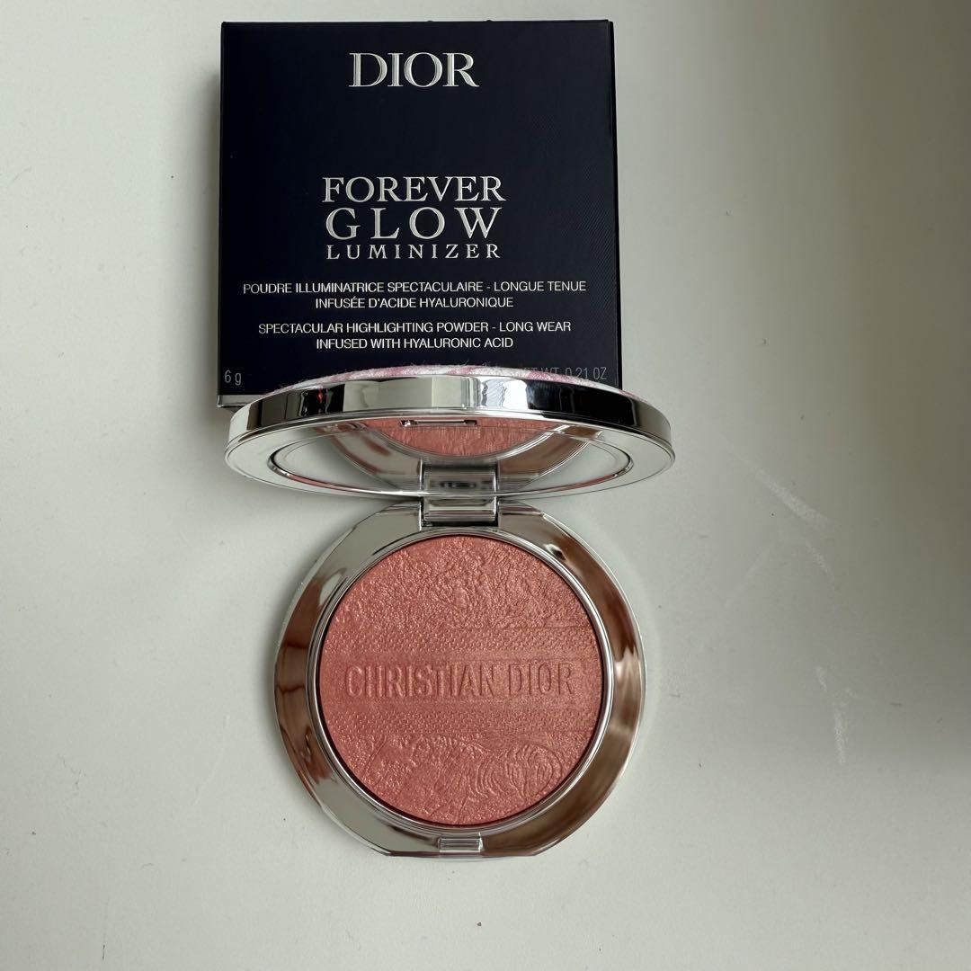 Dior Forever Glow Luminizer 004 Coral Glow Face Powder Summer Collection-image