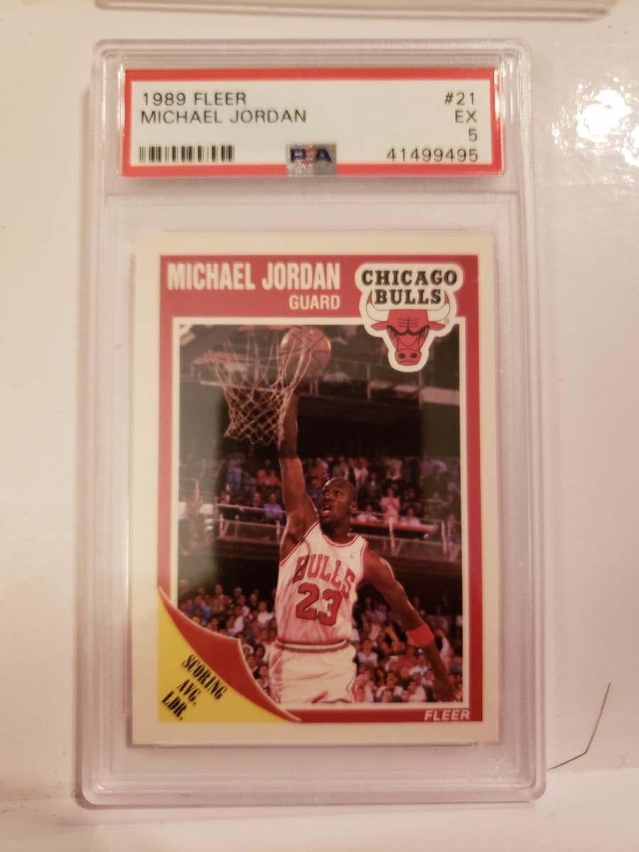 1989 Fleer Michael Jordan #21 PSA 5 EX Chicago Bulls HOF | eBay