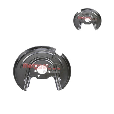 ATEC Germany 1x Piastra di ancoraggio paraspruzzi posteriore destra per disco freno Compatibile con BMW Serie 1 (E81)(E87) (F20)(F21) (E88) (E82), Serie 3 (E90) (E93) (E92) (E91) (F30, F80) (F31