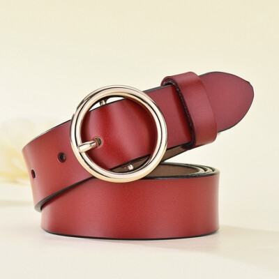 Genuine Leather Belt for Women Coffee / 110 cm