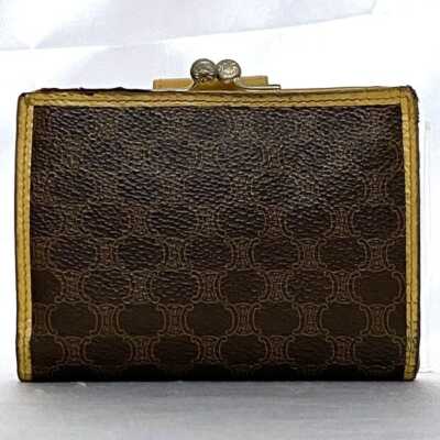 Celine Bifold Wallet ec-20969 Brown Beige Macadam Clasp PVC  display picture 1