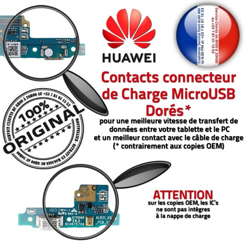 Huawei Y6 2017 Prise Branchement Chargeur PORT Charge ORIGINAL Nappe Câble USB - Photo 3/5