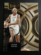 Jackie Young 2024 Panini Select WNBA White prizm Premier Level 