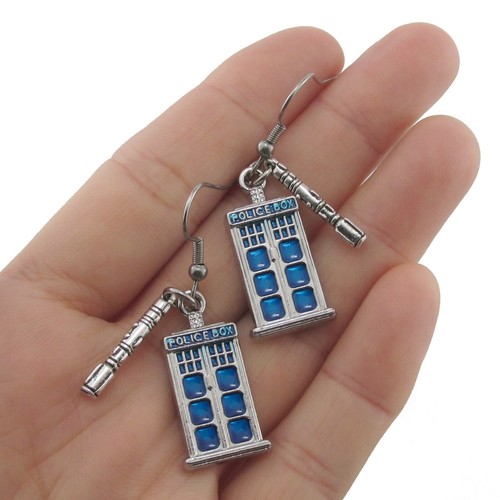 Doctor Who Sonic Screwdriver And Tardis Police Box Stainless Steel ...