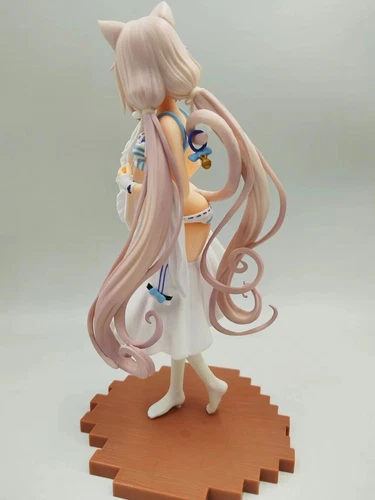 New 1/7 25CM Swimsuit Cat Girl Anime Figure statue PVC Toy with box - Picture 4 of 5