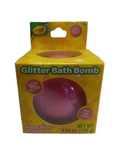 Crayola Sugar Plum Scented Glitter Bath Bomb 4.5oz Ages 3  Make Bathtime Fun