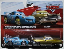 Disney Pixar Cars - Bling Bling Lightning McQueen + Tex Dinoco 2-pack