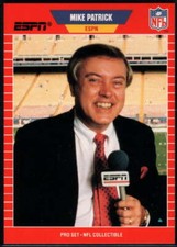 MIKE PATRICK 1989 PRO SET ANNOUNCERS #7   (BOX 43) ID:14056