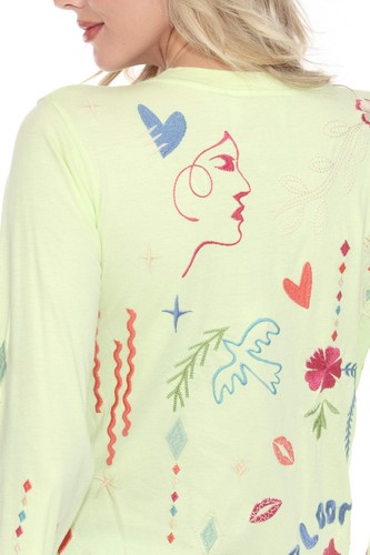 Johnny Was JWLA Milley Kimono Sleeve Tee J13624 * - Picture 5 of 24