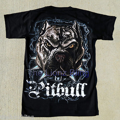 Urban Pitbull Dog Black Short Sleeve T-Shirt Sizes: M L XL 3XL | eBay