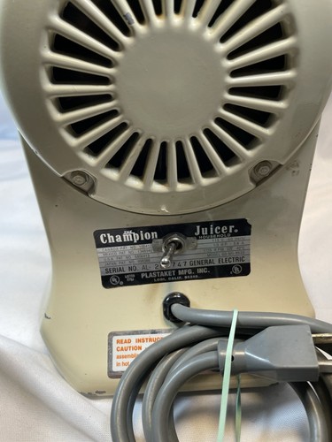 Champion Juicer The World’s Finest Model G5-NG-853S (PARTS ONLY) - Picture 2 of 4