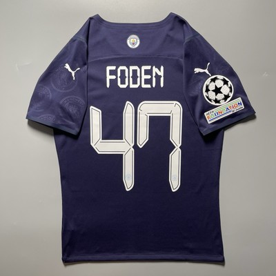 MANCHESTER CITY PUMA 2021/2022 SOCCER THIRD JERSEY #47 FODEN SIZE