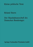 Der Haushaltsausschuß Des Deutschen Bundestages Roland Sturm