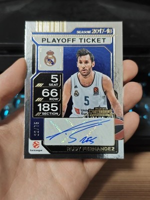 Rudy Fernandez 2025-26 Panini Contenders Euroleague Playoff Ticket Auto /75