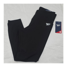 Leggings al tobillo Reebok Emerge gráficos 7/8 negros M para mujer tiro alto logotipo acento