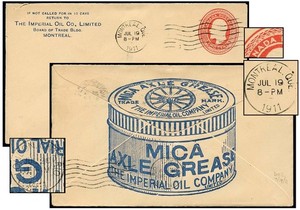 CANADA 2¢ KE7 DIE 2 IMPERIAL MICA AXLE GREASE 1911 EN17