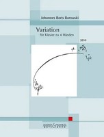 Variation | Klavier 4-HäNdig. | Johannes Boris Borowski | 12 S. | Deutsch | 2014