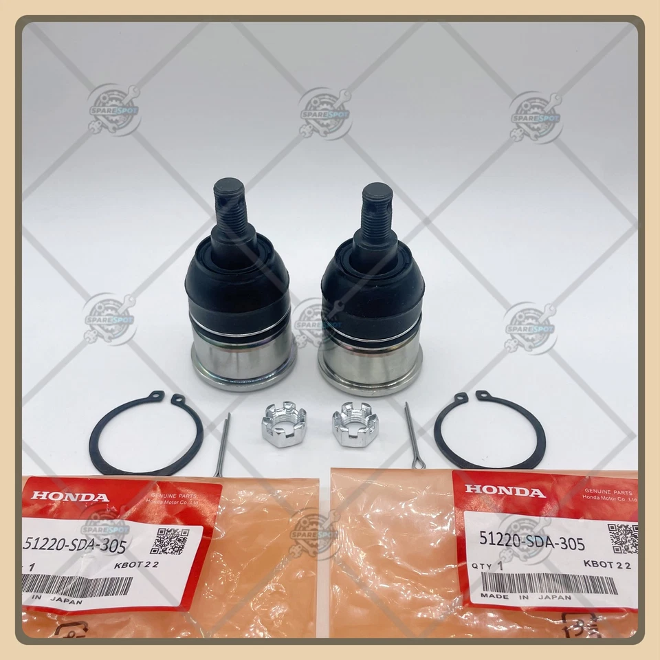 Rótula de brazo inferior delantero OEM 2x 51220-SDA-305 para Honda Accord Acura TL TSX Foto 2 de 4