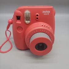 FujiFilm Instax Mini 8 Instant Camera Red Raspberry Works