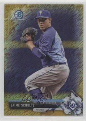 2017 Bowman Chrome Prospects Gold Shimmer Refractor 2/50 Jaime Schultz 3c7