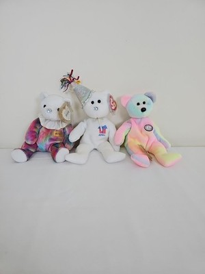 Ty April Beanie Babies, With Tags, B.B.Bear,April