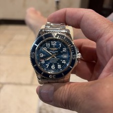 Breitling Superocean II Steel Blue Dial 42mm ...