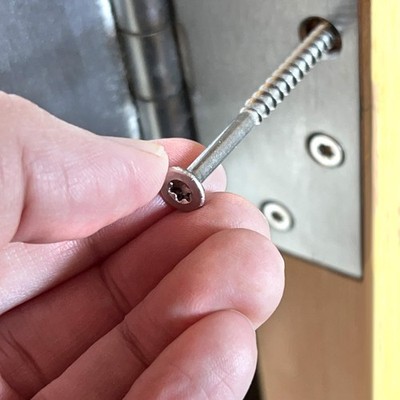 40 PCS #10x3 Extra Long Door Hinge Wood Screws Stainless Steel Star Drive